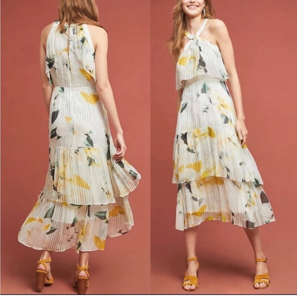 Anthropologie garden party tiered dress